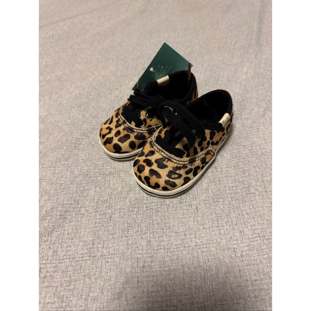 Keds Kate Spade Size 2C 3C Lot New Pink Gliter Kat Silver Cheetah Leopard - Picture 6 of 9
